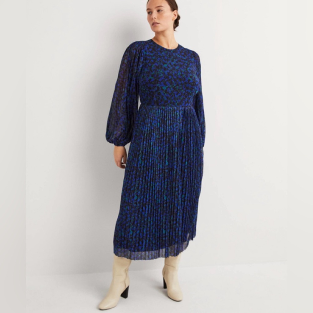 Boden Pleated Midi Dress